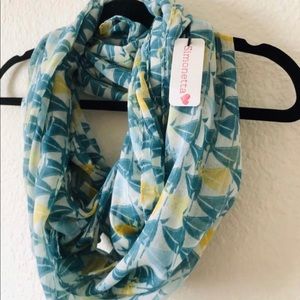 Spring Summer Green Infinity Scarf